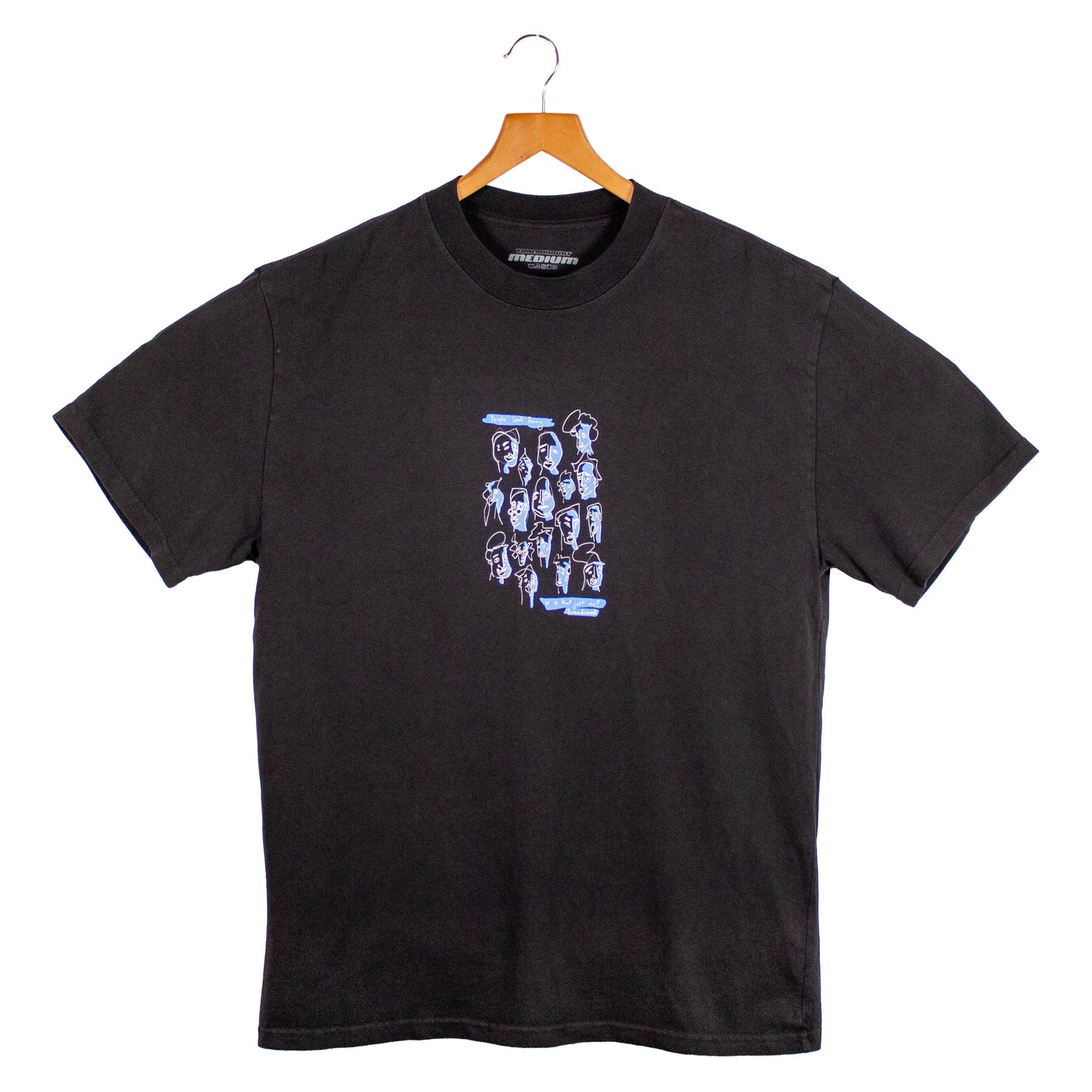 People Look Funny Tee - Faded Black