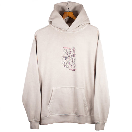 People Look Funny Hoodie - Faded Bone