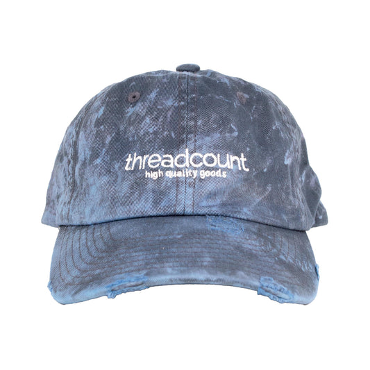 Distressed Cap - Dark Blue Wash