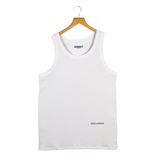 Classic Ribbed Vest - White